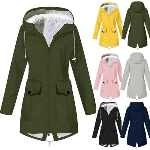 Autumn Winter Jacket Women Outdoor Mountaineering Hooded Coat Female Waterproof Jacket Loose Oversize Warm Windbreaker Lady Coat