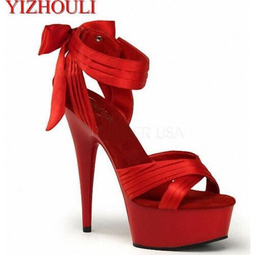 Perfect dance enchanting performance sandals beautiful catwalk shows show 15cm super high heels for womens shoes