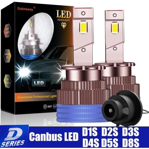2PCS Car Lights D2S LED Canbus D1S D1R D3S D4S D4R D5S D8S LED Atuo Lamp 30000LM 70W For Car Headlight Turbo LED Bulbs 6000K 12V