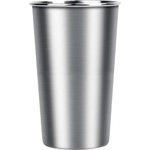 350ml/500ml Stainless Steel Mini Cup Mug Drinking Coffee Beer Cup Durable Tumbler Camping Advanced Metal Kitchen Tools
