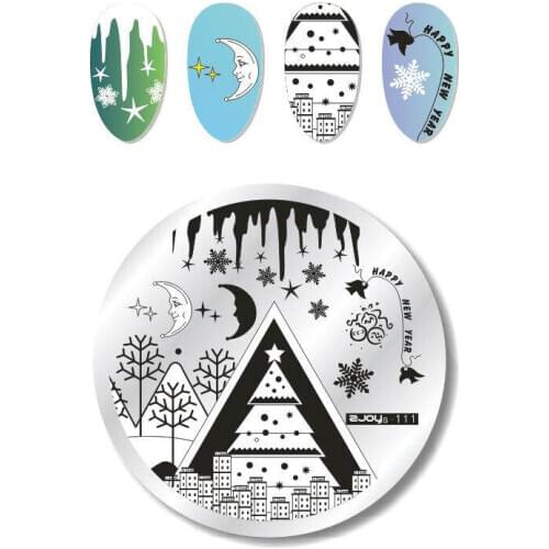 6cm*6cm nail stamping plates Animal cartoon unicorn nature pattern nail imager nail polish template halloween stamps nail art