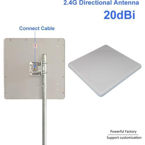 High Gain 20dBi 2.4ghz antenna outdoor flat oriented 2.4g antenna manufacturer in China 1PCS