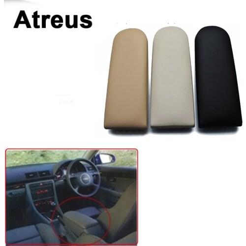 Atreus 1pcs For Volkswagen VW Golf 4 MK4 Jetta Bora Beetle Polo 6R Passat B5 Car Center Console Armrest Cover Stickers Leather