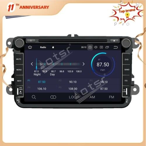Aotsr Android 10.0 4+64G Car Radio GPS Navigation DSP For VW Passat B6 CC Polo GOLF 5 6 Touran Jetta Tiguan Magotan Multimedia