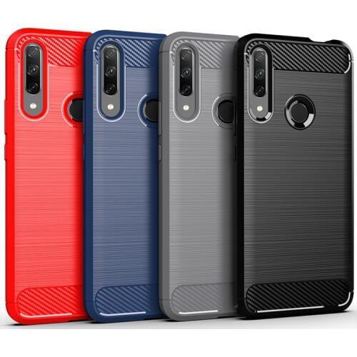 Carbon fiber Cover Shockproof Phone Case For Huawei Honor 9X Premium Play 3 3e View 10 20 9 Play 7A 7C Pro Cover Bumper Case