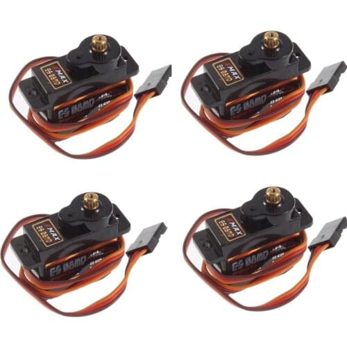 4pcs/lot EMAX ES08MDII ES08MD II Digital Servo 12g/ 2.4kg/ High-speed Mini Metal Gear for Racing Drone Skywalker X8 Airplane