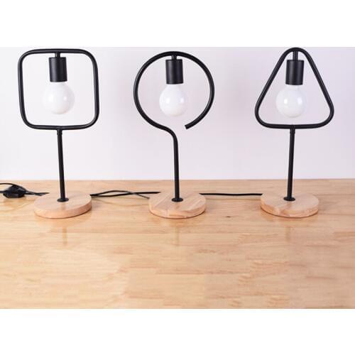 Decoration desk lamp bedroom bedside Creative desk lamp Nordic simple modern warm light LED energy saving lamp desk ZCL