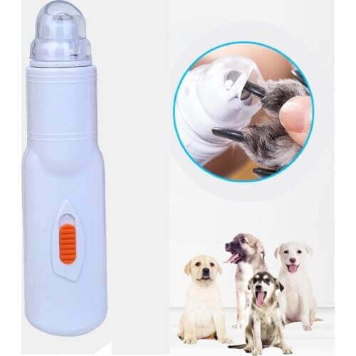 Electric Pet Nail Grinder Dog Nail Clipper Battery Charged Painless Polishing Cat Paw Nail Cutter Mute Grooming Trimmer Scissors