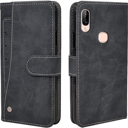 Flip Leather Wallet Case For Lenovo S5 Pro K8 Note A Plus A1010 Case Vintage Business TPU Silicone Cover with Card Slots