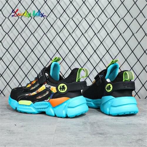 2021 Children sports shoes For Boys Sneakers Casual Shoes Four Seasons Kid Sneakers Boy Breathable Soft Sole Trend Boys shoes