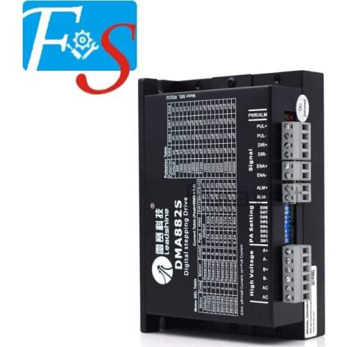 Leadshine DMA882S Digital Stepper Driver with Fan Bigger Signal Terminal Work 20-75VAC/30-100VDC 8.2A For NEMA 23/34 motor