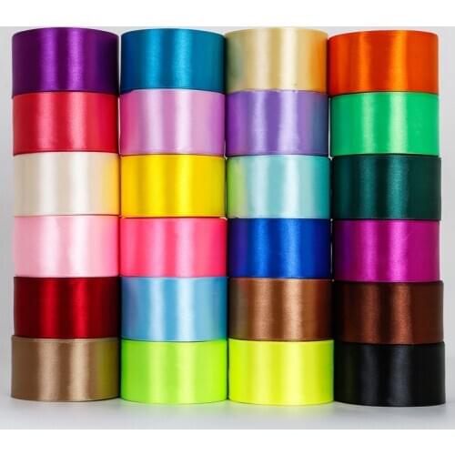 6-10-15-20-25-40-50mm Satin Ribbons 22Meters/Roll Christmas Halloween Gift Box Wrapping Birthday Party Wedding Decoration Ribbon