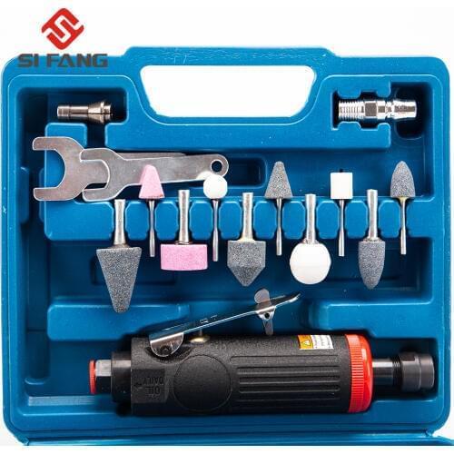 1/4" and 1/8" Air Straight Die Grinder Kit Set Air Compressor Tool Mini Polisher Pneumatic Grinding Tool Air Compressor Tool