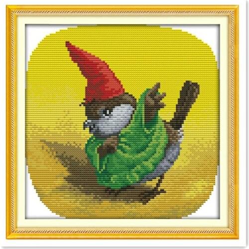 Magic bird animal series suit cross stitch, small size dmc embroidery hand embroidery with Chinese characteristics wholesale