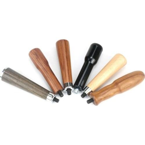 M10/M12 Portafilter Handle Espresso Coffee Cafe Machine Solid Wooden Handle Coffee Maker Cafe Tools Accessories For Barista