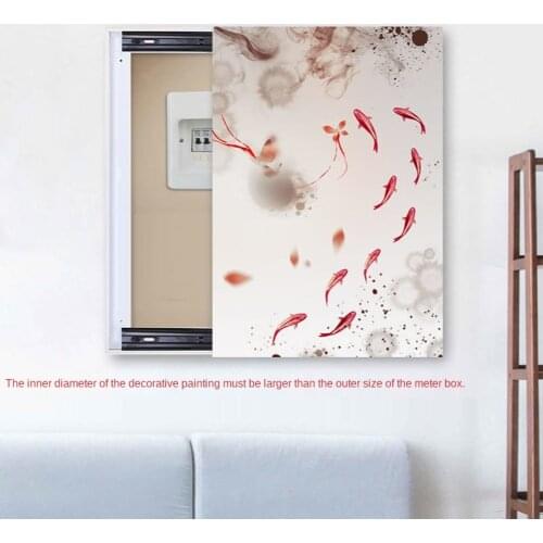 Poster Print painting Room Decor Electric Box Left and right push-pull Hidden paintings Decorations for Home Wall Art Pictures