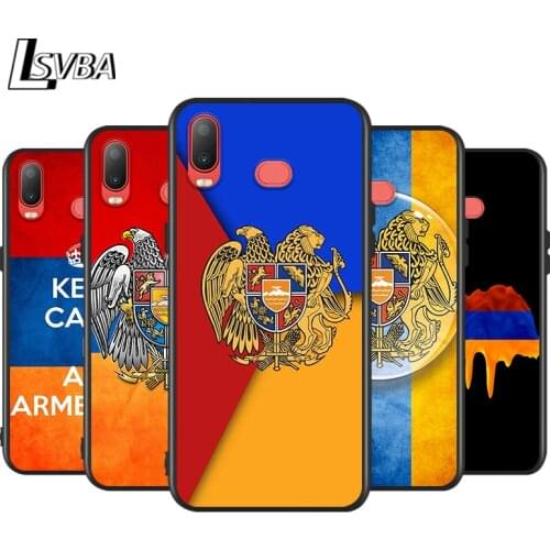 Silicone Cover Armenia Armenians Flag for Samsung Galaxy A9 A8 Star A7 A6 A5 A3 Plus 2018 2017 2016 Black Phone Case
