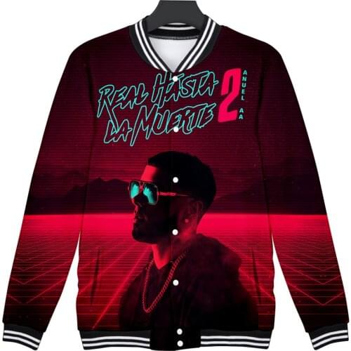 Anuel AA Real Hasta la Muerte 3D Women/Men V-Neck Jacket Harajuku Fashion Long Sleeve Sweatshirt Streetwear Cool Clothes