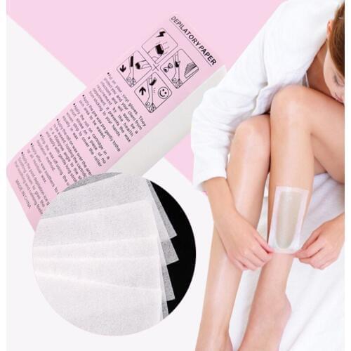 100Pcs Professional Armpit Leg Hair Removal Wax Paper Strips Cloth Nonwoven Tool 667D
