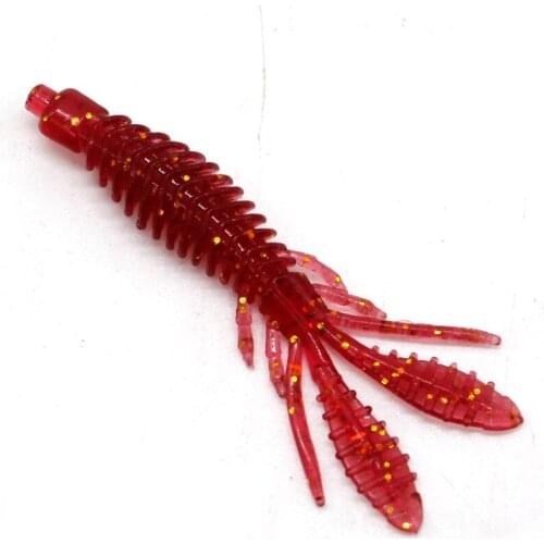 12Pcs Floating Wobblers Shrimp Soft Bait 7.5/6cm Fishy Smell With Salt Silicone Worm Fishing Lure Jig Swivel Twintail Swim Lures