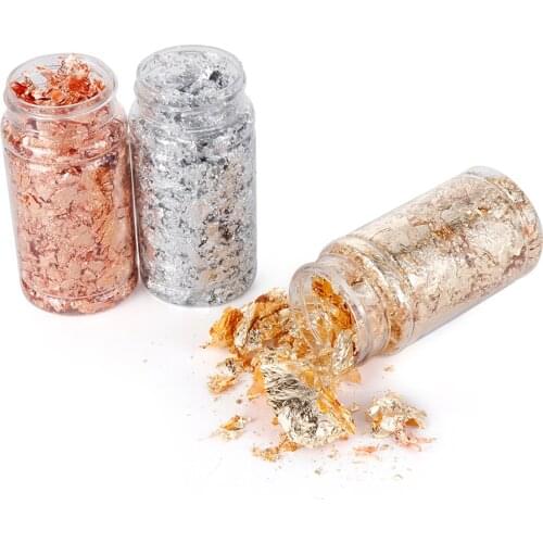 3/5/10g Shiny Gold Leaf Resin Mold Fillings Crafts Decoration Gold Foil Filling Materials Gold Flakes for Resin Jewelry Making