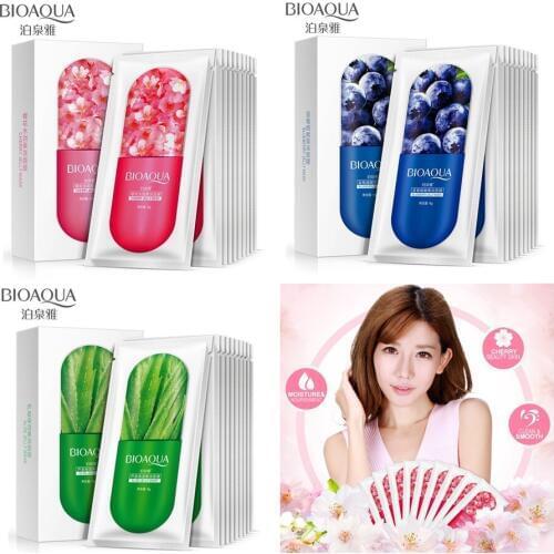3pcs/lot BIOAQUA skin care natural plant extract facial mask moisturizing anti-wrinkle sleep mask 8g * 3pcs