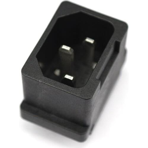5pcs Power connector 3P IEC 320 C14 Male Plug Panel Power Inlet Sockets Connectors AC125V15A UL/VDE/CQC/KC certification DB-14-1
