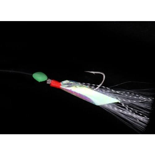 5Pcs Snapper Fishing Rigs Fishing Lure Bait Jig Line With Leader Hook 3/0