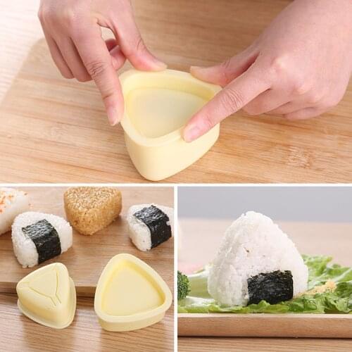 6PCS/Set DIY Sushi Mold Onigiri Rice Ball Food Press Triangular Sushi Maker Mold Sushi Kit Japanese Kitchen Bento Accessories