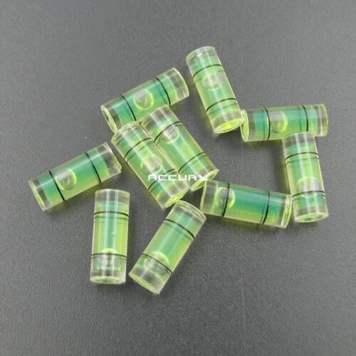 100pcs 6*15mm Acrylic tubular levels mini spirit level Liquid level Indicator for Hanging horizontal ruler