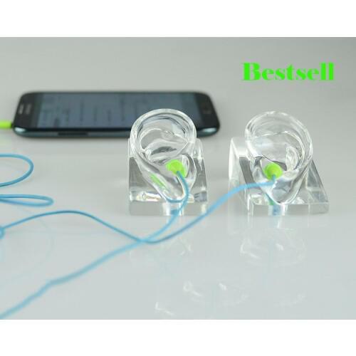 Free Shipping!! Best Quality High Level Clear Ear Model Ear Mannequin Fashionable For Earphone Display