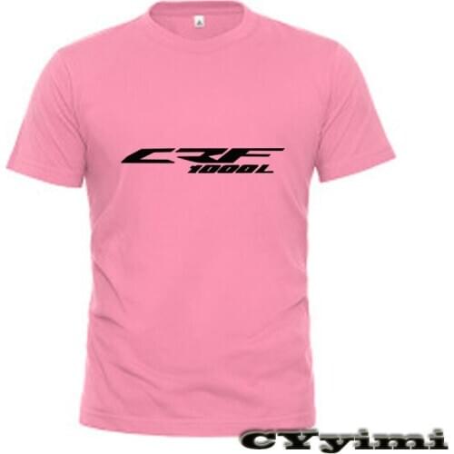 For Honda CRF1000L CRF 1000L T Shirt Men New LOGO T-shirt 100% Cotton Summer Short Sleeve Round Neck Tees Male