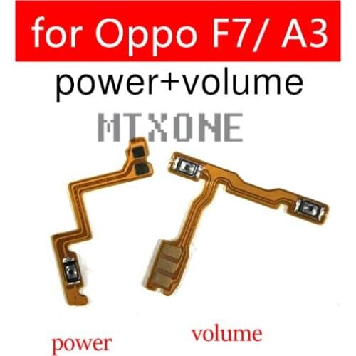 For oppo F7/ A3 Power Volume Side Key button Flex Cable for oppo F7/ A3 On Off Switch Flex Cable Replacement Repair Parts