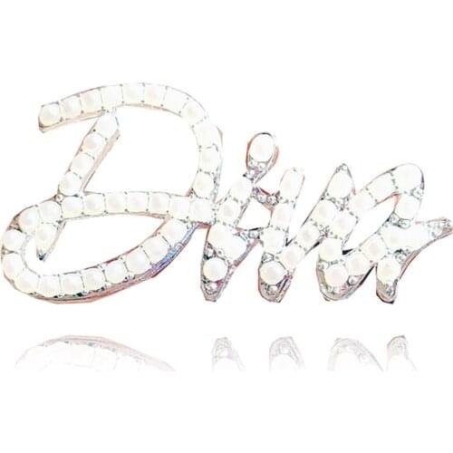 Greek sorority Diva Pearl Brooch Lapel Pin Jewelry