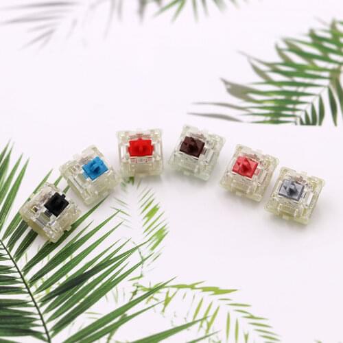 Keypro Cherry MX Mechanical Keyboard Switch 3-pin RGB Silver Red Black Blue Brown Axis Shaft Switch Cherry Clear Switch