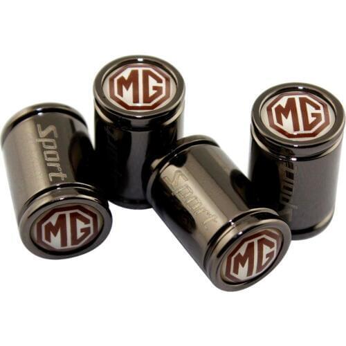 For MG Logo For Morris Garage MG 3SW MG3 GT 6 7 MG5 ZS GS Car Accessories Stainless Steel Wheel Tire Valve Stems Caps Cover