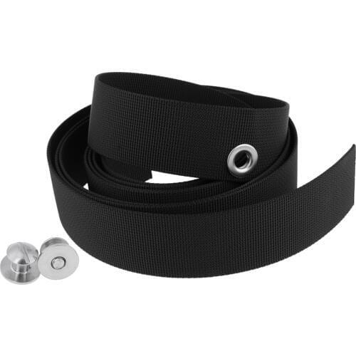 Pack 2 Scuba Diving Backplate Book Screws & Webbing Strap Belt Gear Equipment - Strong & Durable