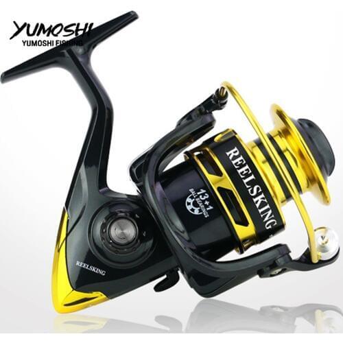 Hot spinning reel 5.1:1 metal spool CNC rocker Spinning wheel 13+1BB series fishing reel pesca molinete fishing feeder SF