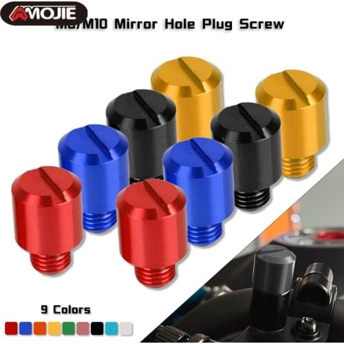 M8 M10 Mototcycle Anti/Clockwise Mirror Hole Plug Screw For BMW K1300GT K1300R K1300S k1600 K1600GT K1600GTL Mirror Hole Screws