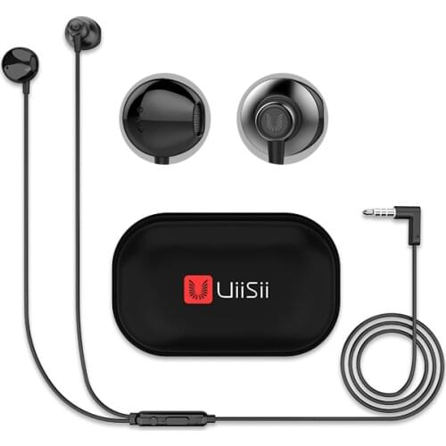 Uiisii HM12 Mobile Wired Earphones Headphones for Music Bass Line Control with Micrphone