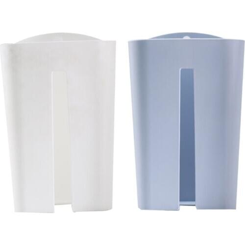 Wall Mounted Garbage Bag Dispenser Recycle Hanging Bags Storage Box Holder Saver Rack Organizer For Bathroom QX2E