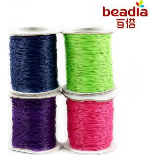 160m/roll 0.5mm Hot Fashion Waxed Cord Black/red/pink Jewelry Cord String Beading Rope thread for DIY Jewelry findings Accessory