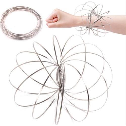 New Magic Ring Toroflux Torofluxus Flowtoy Amazing Flow Ring Toys Kinetic Spring Toy Funny Outdoor Game Intelligent Toy Fidget