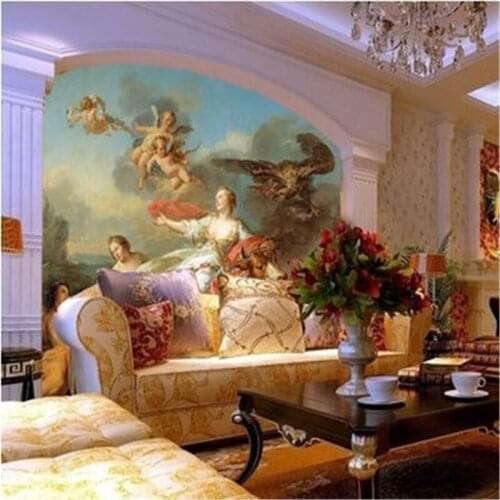Beibehang 2015 3d murals Hotels painting style living room sofa background wallpaper | wall coverings | Poseidon photo wallpaper