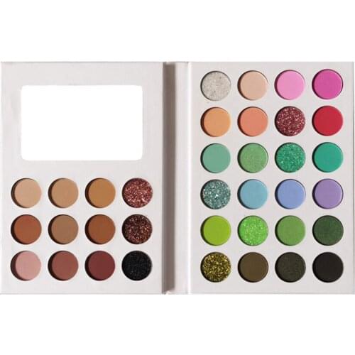 36 Color Cardboard Eyeshadow Palette Private Label Pearlescent Matte Toning Waterproof Makeup Wholesale