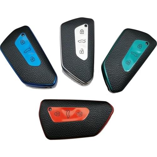 The Latest Style High-Quality TPU Car Remote Key Case Cover For VW Volkswagen Golf 8 MK8 2020 Skoda Octavia Accessories Shell