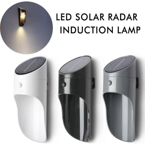 JOYINLED Outdoor Sensor Solar Wall Lamp Solar Light Microwave Waterproof Ip65 Garden Lamp Decoration Night Security Wall Light