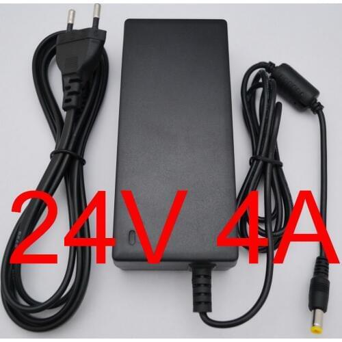 10pcs Adequate power AC 100-240V Converter Adapter DC 24V 4A 96W Power Supply EU US AU UK DC 5.5mm x 2.5mm Charger for LED Strip
