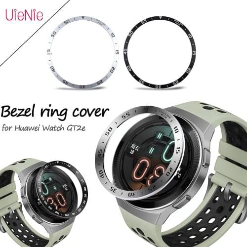 Bezel Ring For Huawei Watch GT 2e Smartwatch Protective Stainless Protective Case Cover Scratch Proof Protection Case Metal Fram