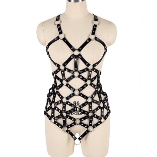 Female Singer Girdle Waist Belt Leather Strap Adjustment Body Belt Nightclub Gogo Pole Jazz Hip Hop Dance Accessories DWY5343